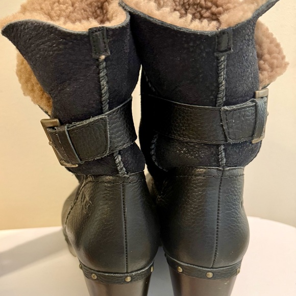 UGG Black and Tan Ankle Boots - Picture 4 of 8